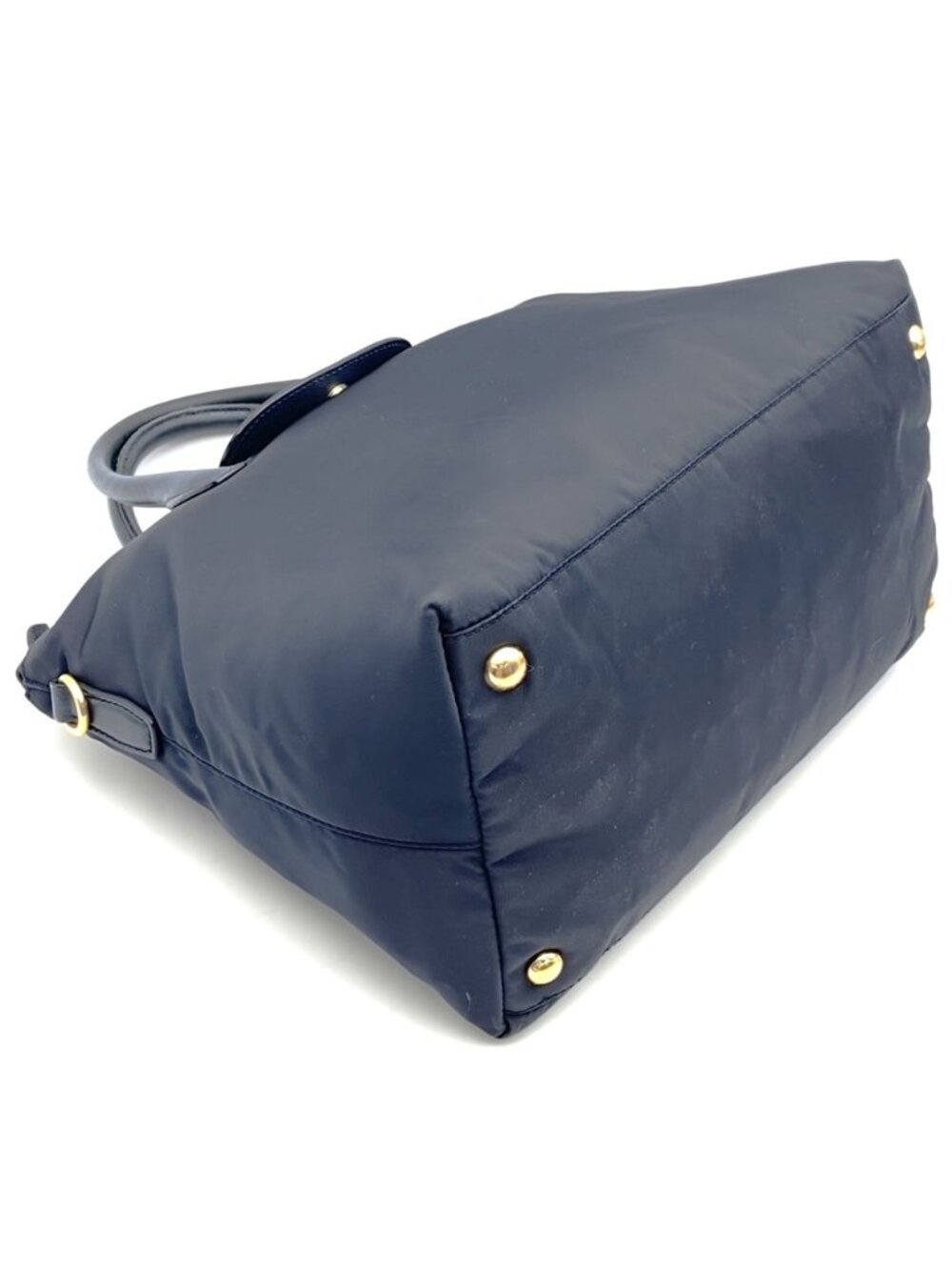 Prada Tote Saffiano Nylon Leather Navy - Picture 3 of 10